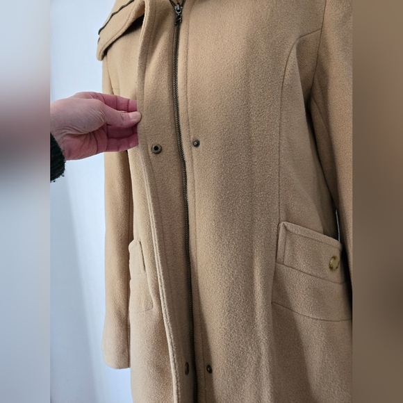 Kenneth Cole Reaction Wool Camel Women's Coat. Size 14 - Picture 5 of 12